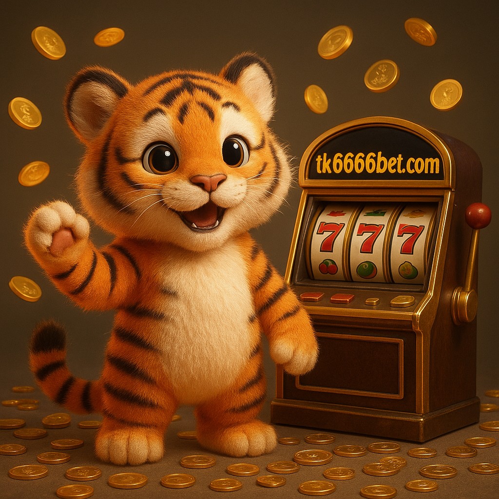 আর্কেড জয়ের আনন্দে উচ্ছ্বাসিত এক বাঘশাবক